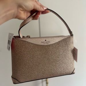 Kate Spade Rose Gold Shimmer Crossbody Purse